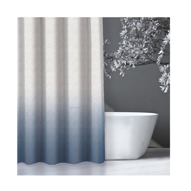 Κουρτίνα Μπάνιου με Τρουκς 180 x 185 cm Mykonos Light Blue Guy Laroche 1128030217007