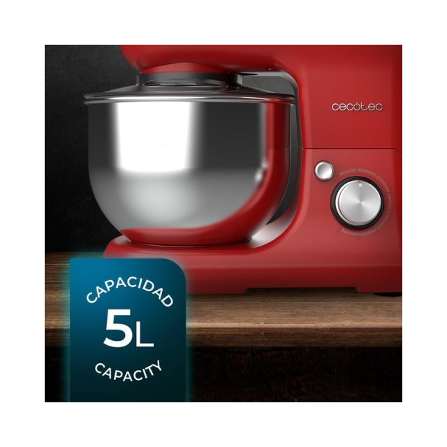 Κουζινομηχανή 5 Lt 1200 W Cecotec Cecomixer Merengue Ice-Cream Red CEC-03903