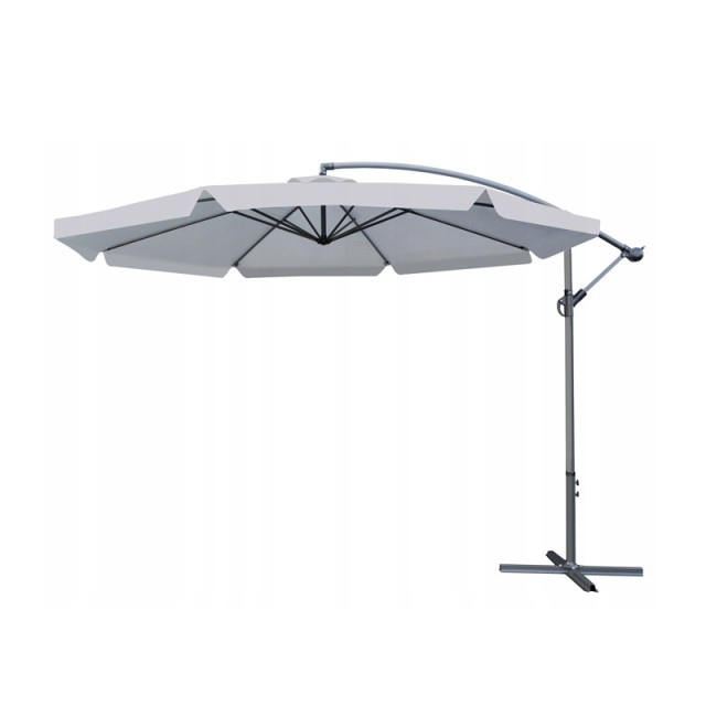 Κρεμαστή Ομπρέλα 3.0 m Χρώματος Γκρι Malatec 12165