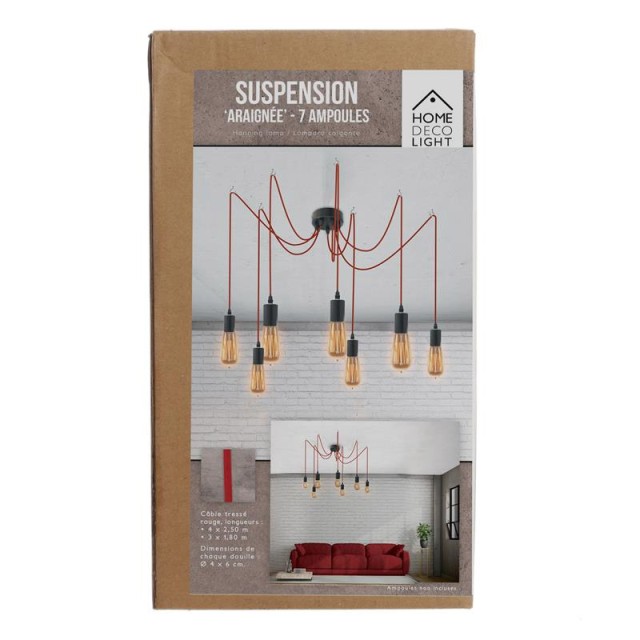 Κρεμαστό Φωτιστικό Οροφής Πολύφωτο Home Deco Factory LA12093