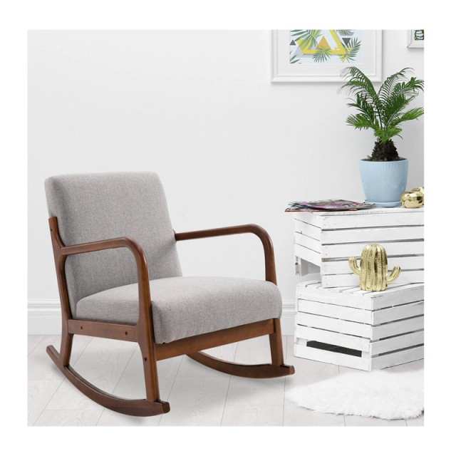 Ξύλινη Κουνιστή Πολυθρόνα 64 x 86 x 80 cm HOMCOM 833-861