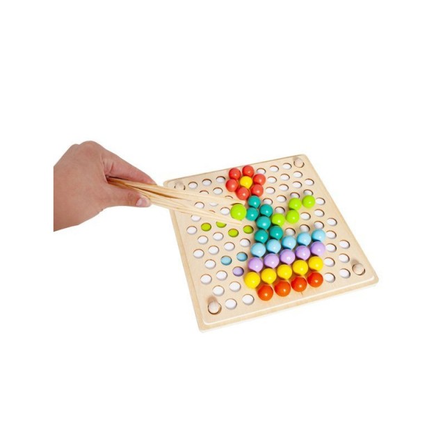 Ξύλινο Επιτραπέζιο Παιχνίδι με Μπάλες SPM 10980
