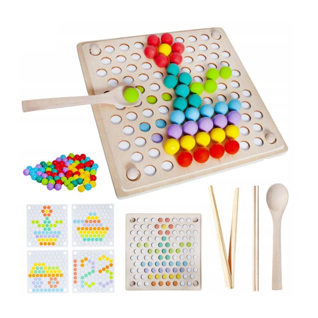 Ξύλινο Επιτραπέζιο Παιχνίδι με Μπάλες SPM 10980