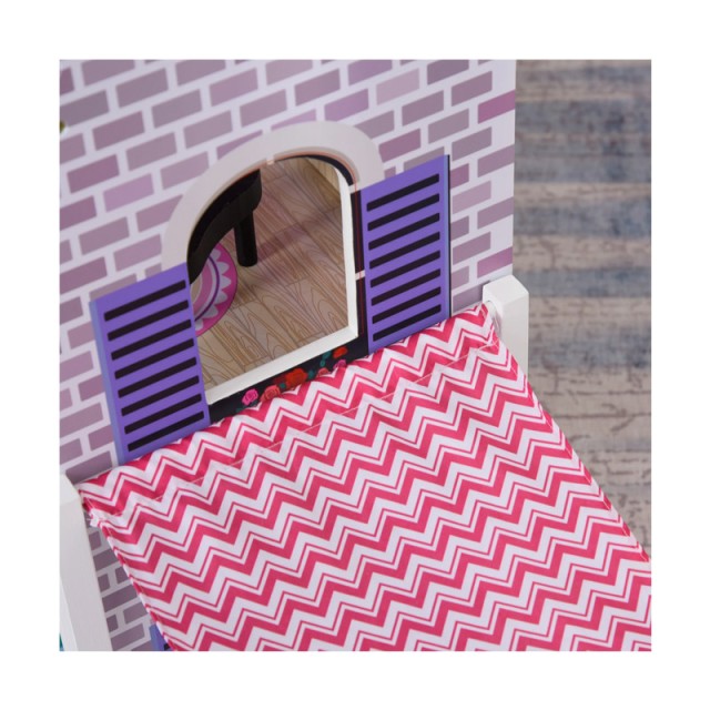 Ξύλινο Κουκλόσπιτο με Αξεσουάρ 86 x 30 x 87 cm HOMCOM 350-077