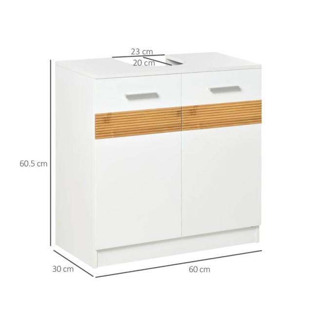 Ντουλάπι Νιπτήρα 60 x 30 x 60.5 cm Kleankin 834-337