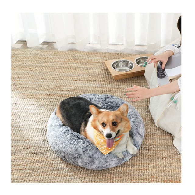 Μαξιλάρι - Κρεβάτι Κατοικίδιου 70 x 20 cm Χρώματος Γκρι Feandrea PGW039G01