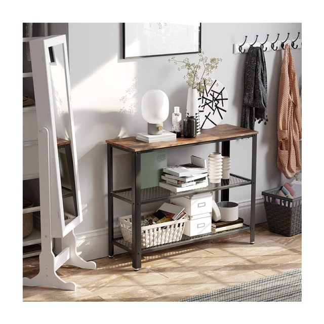 Μεταλλική Κονσόλα με 2 Ράφια 101.5 x 35 x 80 cm VASAGLE LNT81BX