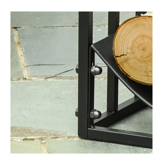 Μεταλλική Ξυλιέρα Τζακιού 60.5 x 36 x 46.5 cm Outsunny 842-208