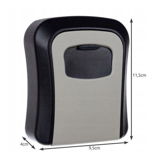 Μεταλλική Κλειδοθήκη Τοίχου με 4ψήφιο Κωδικό 12 x 9 x 4 cm Malatec 19447