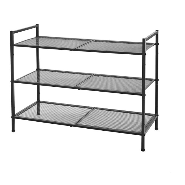 Μεταλλική Παπουτσοθήκη με 3 Ράφια 68.5 x 30 x 53 cm Songmics LMR17BK