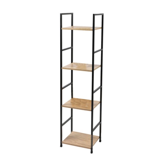 Μεταλλική Ραφιέρα με 4 Ξύλινα Ράφια 29 x 23.5 x 112 cm Colorado Urban Living 151495
