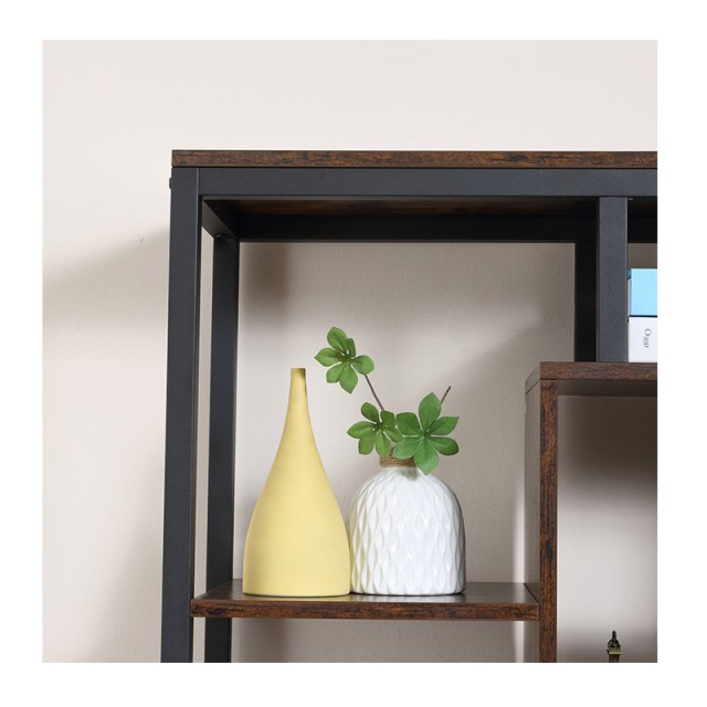 Μεταλλική Βιβλιοθήκη με 8 Ράφια και 2 Ντουλάπια 70 x 30 x 180 cm HOMCOM 836-388