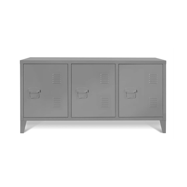 Μεταλλικό Έπιπλο Τηλεόρασης 113 x 40 x 58 cm Χρώματος Γκρι Idomya 30080256