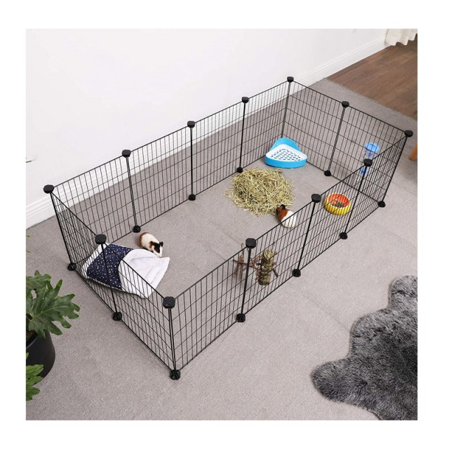 Μεταλλικό Πάρκο Μικρών Ζώων 143 x 73 x 46 cm Songmics LPI01H