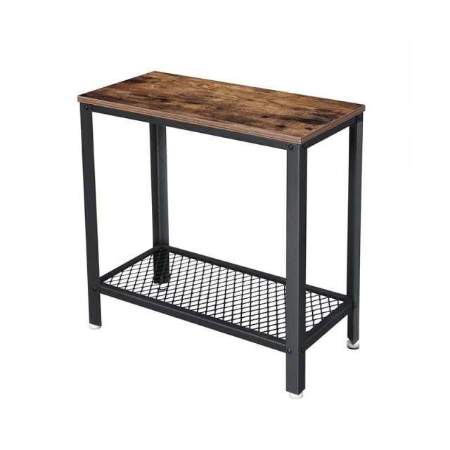 Μεταλλικό Βοηθητικό Τραπεζάκι Σαλονιού 60 x 30 x 60 cm VASAGLE LET31BX