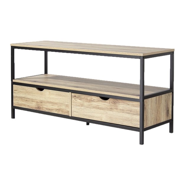 Μεταλλικό Έπιπλο Τηλεόρασης με 2 Συρτάρια 120 x 39 x 57 cm Loft Urban Living 151044