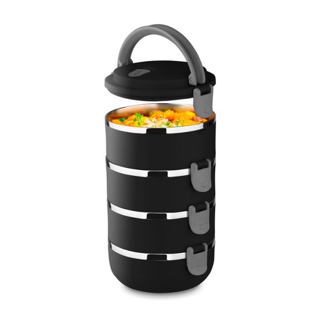 Μεταλλικό Φαγητοδοχείο 4 Επιπέδων 1.6 Lt 14.5 x 26.5 cm Tadar 5903313428101