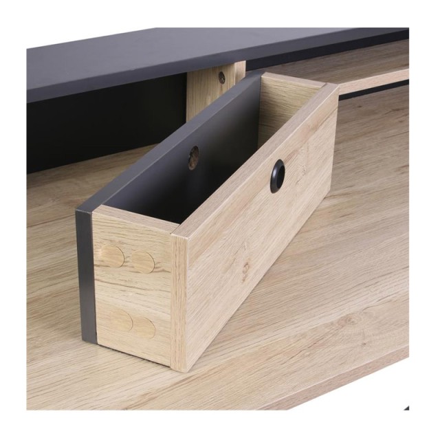 Μεταλλικό Γραφείο με Ξύλινη Επιφάνεια 90 x 50 x 91.5 cm Home Deco Factory HD6640