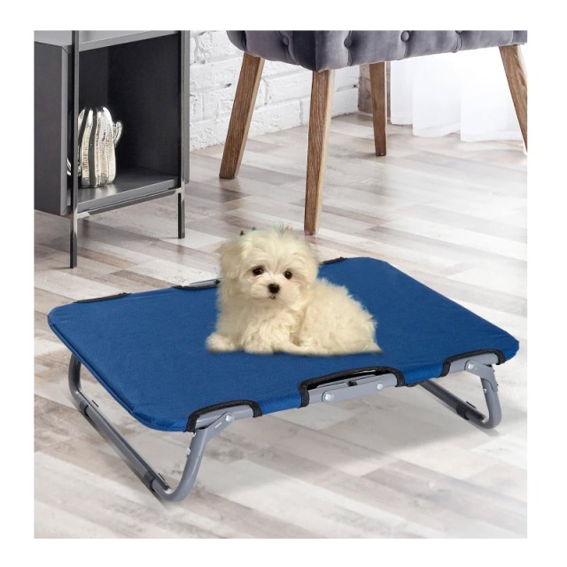 Μεταλλικό Πτυσσόμενο Κρεβάτι Σκύλου 59 x 46 x 15 cm PawHut D04-101BU