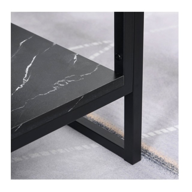 Μεταλλικό Τραπέζι Σαλονιού 106 x 50 x 47 cm HOMCOM 833-821BK