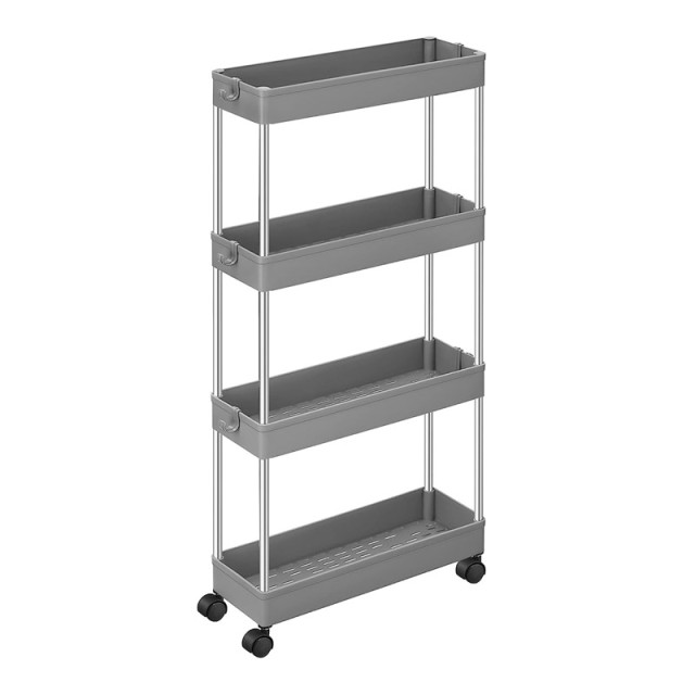 Μεταλλικό Τρόλεϊ Κουζίνας με 4 Ράφια 42 x 13.5 x 87 cm Songmics KSC008G01