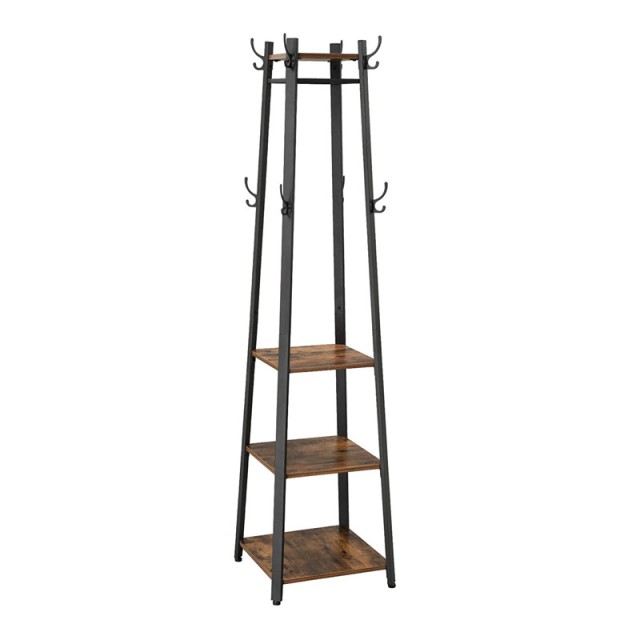 Μεταλλικός Καλόγερος με 3 Ράφια 45 x 45 x 181 cm VASAGLE LCR80X - 12 άτοκες δόσεις και 5% cash back