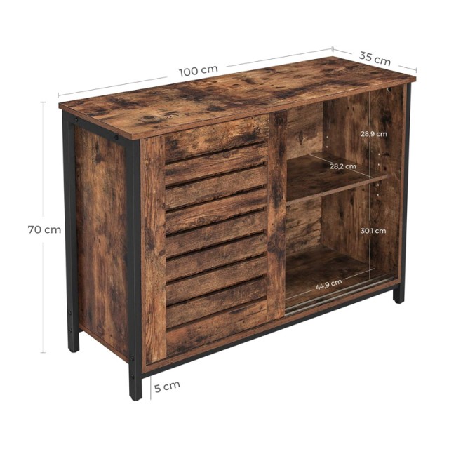 Μεταλλικός Μπουφές 100 x 35 x 70 cm VASAGLE LSC081B01