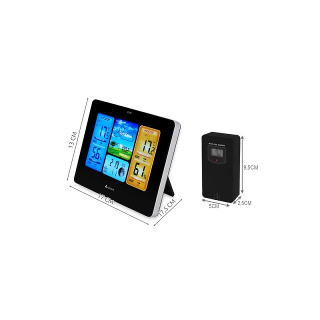 Μετεωρολογικός Σταθμός με LCD Οθόνη Izoxis 22452