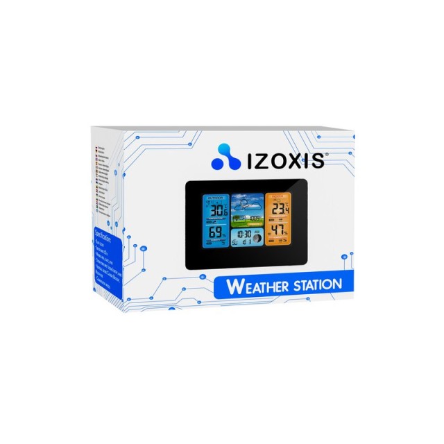 Μετεωρολογικός Σταθμός με LCD Οθόνη Izoxis 22452
