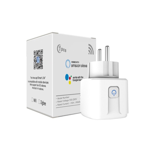 Μονή Εξωτερική Smart Πρίζα Ρεύματος WiFi 3680 W Verk Group 5907451341858
