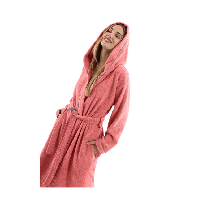 Μπουρνούζι με Κουκούλα και Τσέπες 100% Βαμβάκι Casual Mellon Guy Laroche 1131092222036