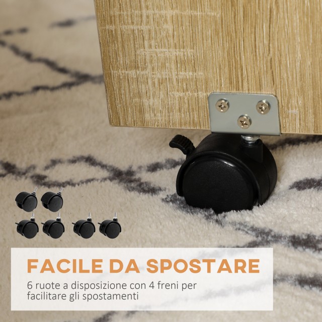 Σετ τραπεζιού και καρέκλας από μοριοσανίδες HOMCOM 5 τεμαχίων, στρογγυλό τραπέζι με 2 ανοιχτά ράφια και 4 μοντέρνα σκαμπό 835-927V00AK