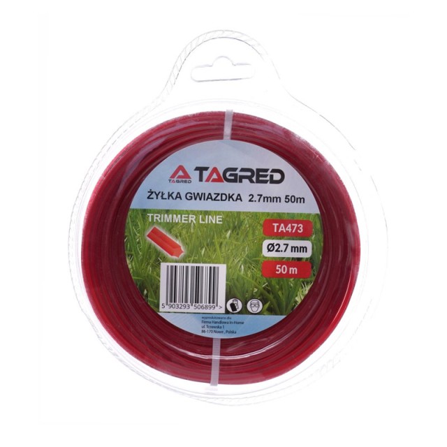 Νήμα Μεσινέζας Θαμνοκοπτικού 2.7 mm x 50 m TAGRED TA473