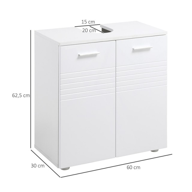 Ντουλάπι Νιπτήρα 60 x 30 x 62.5 cm Kleankin 834-375