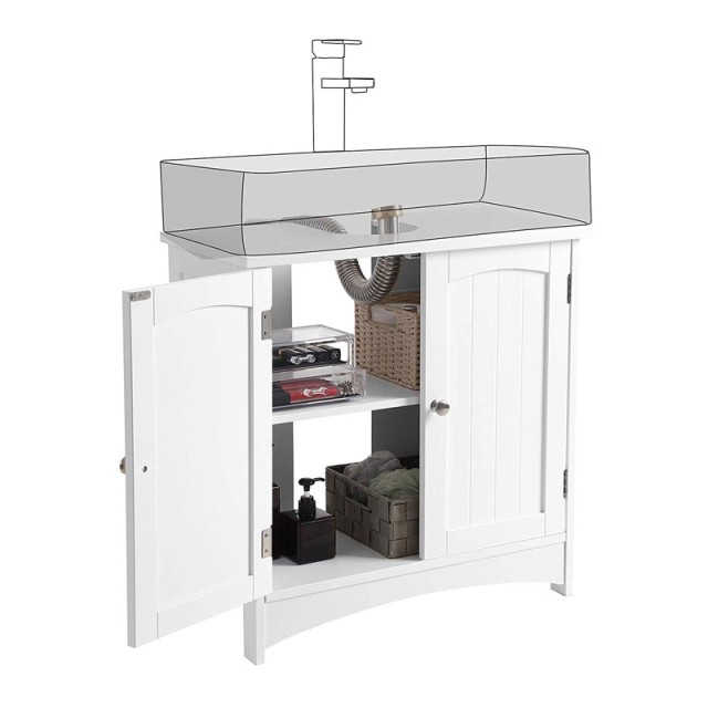 Ντουλάπι Νιπτήρα 60 x 60 x 30 cm Songmics BBC01WT