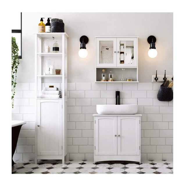 Ντουλάπι Νιπτήρα 60 x 60 x 30 cm Songmics BBC01WT