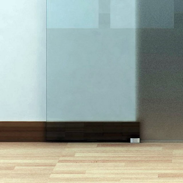 Συρόμενη πόρτα Homcom Frosted Glass με ράγα αλουμινίου, 90x205cm B70-008
