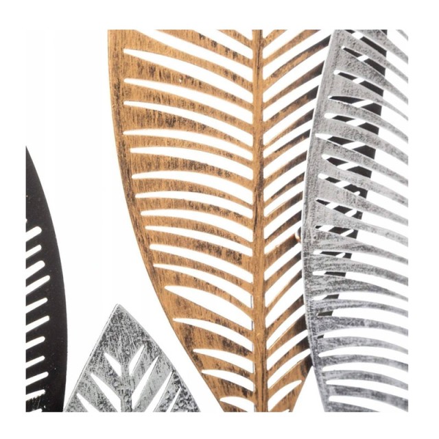 Ορθογώνιο Μεταλλικό Διακοσμητικό Τοίχου 37.3 x 2.5 x 64.7 cm Atmosphera 167009