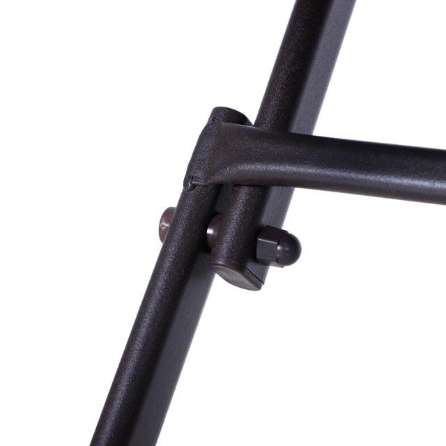 Outsunny Rattan Σετ Έπιπλα Κήπου 1 Τραπεζάκι σαλονιού και 2 Πτυσσόμενες Καρέκλες Κήπου 3τμχ Καφέ 841-176