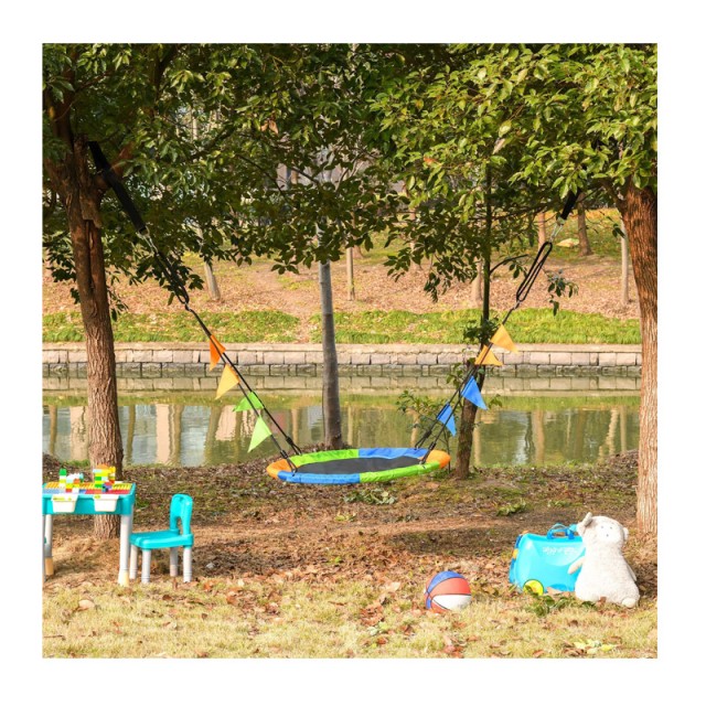 Παιδική Στρογγυλή Κούνια Δέντρου 100 x 180 cm Outsunny 344-031