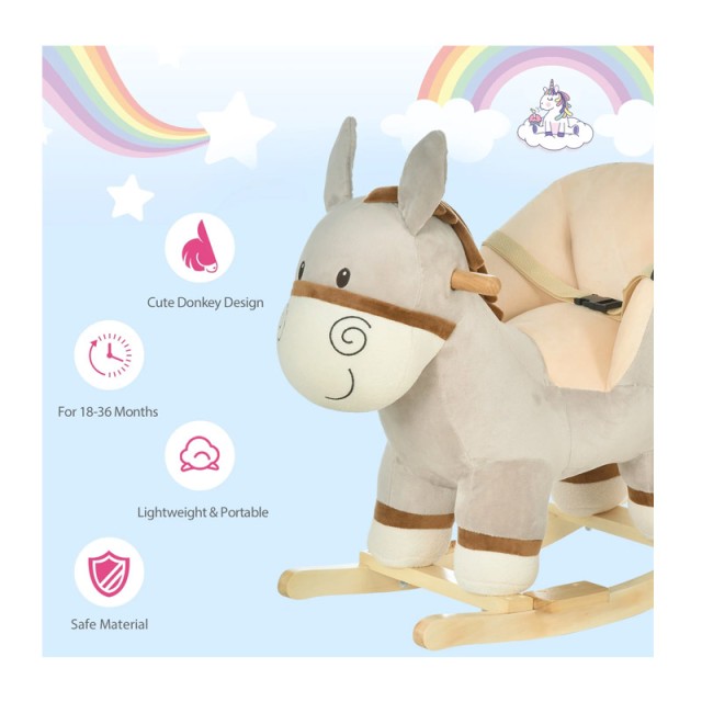 Παιδικό Κουνιστό Γαϊδουράκι HOMCOM 330-110