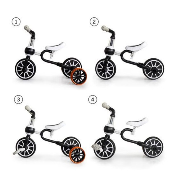 Παιδικό Ποδήλατο Ισορροπίας 4 σε 1 Χρώματος Μαύρο Ecotoys LC-V1311-Black