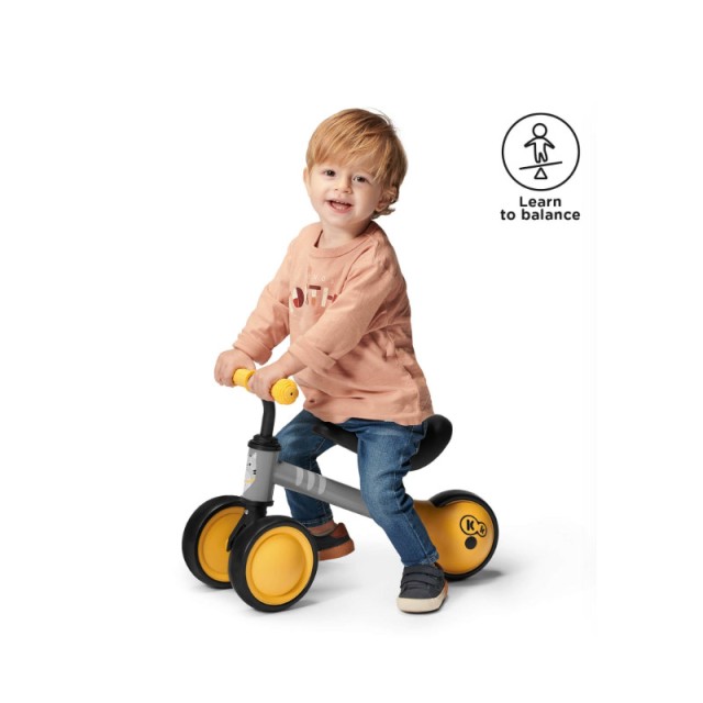 Παιδικό Ποδήλατο Ισορροπίας KinderKraft Cutie Χρώματος Κίτρινο