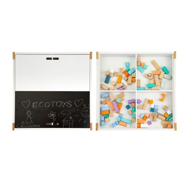 Παιδικό Σετ με Ξύλινο Τραπέζι και 2 Καρέκλες Ecotoys OT143