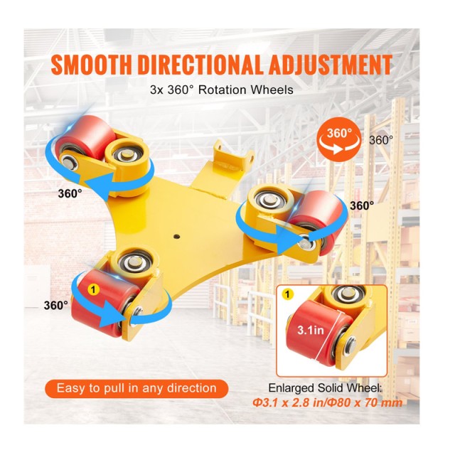 Πατίνι Μεταφοράς Φορτίων Βαρέως Τύπου 3T VEVOR GYXTKHSG13TPUGO00V0