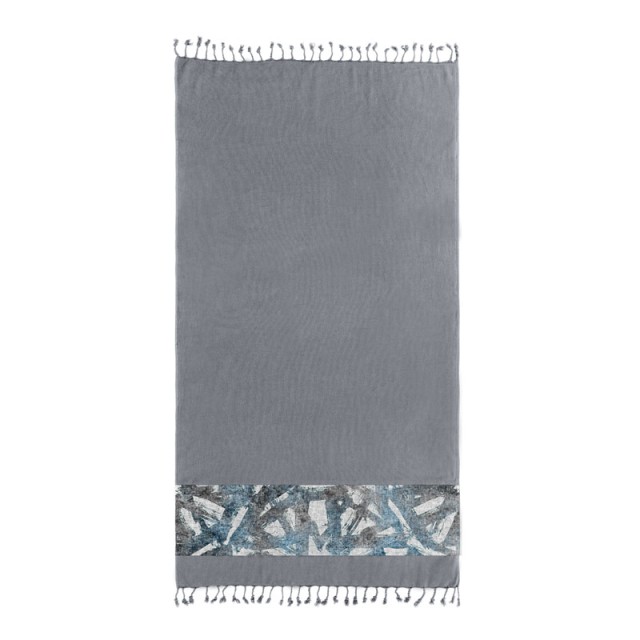 Πετσέτα Θαλάσσης 100% Βαμβάκι 90 x 170 cm Pestemal 16 Anthracite Guy Laroche 1130030122015
