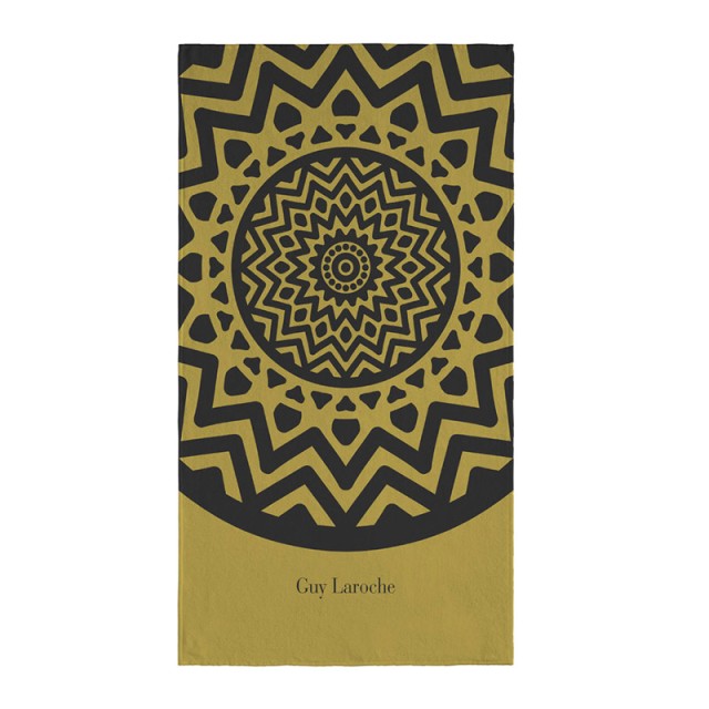 Πετσέτα Θαλάσσης 100 x 175 cm Velour Printed 2101 Olive Guy Laroche 1130030123001