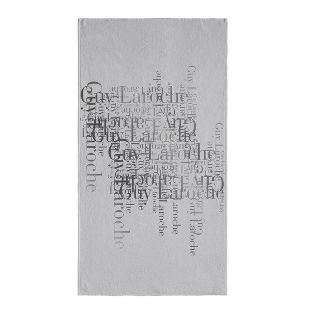 Πετσέτα Θαλάσσης 100 x 175 cm Velour Printed 2103 Silver Guy Laroche 1130030123007