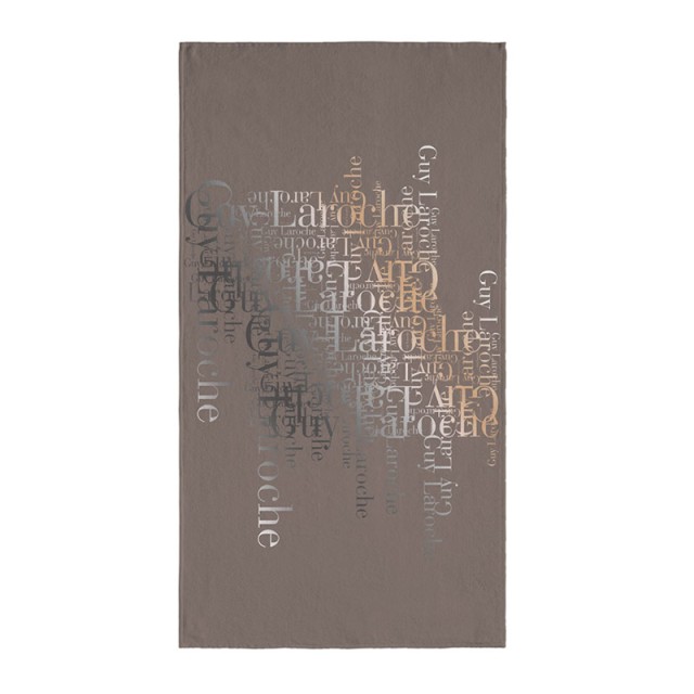 Πετσέτα Θαλάσσης 100 x 175 cm Velour Printed 2103 Taupe Guy Laroche 1130030123008