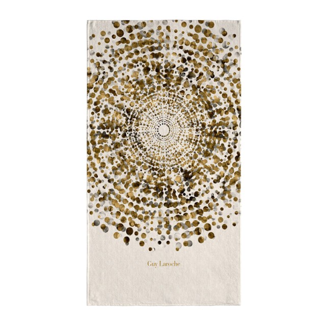 Πετσέτα Θαλάσσης 100 x 175 cm Velour Printed 2302 Golden Guy Laroche 1130030123014